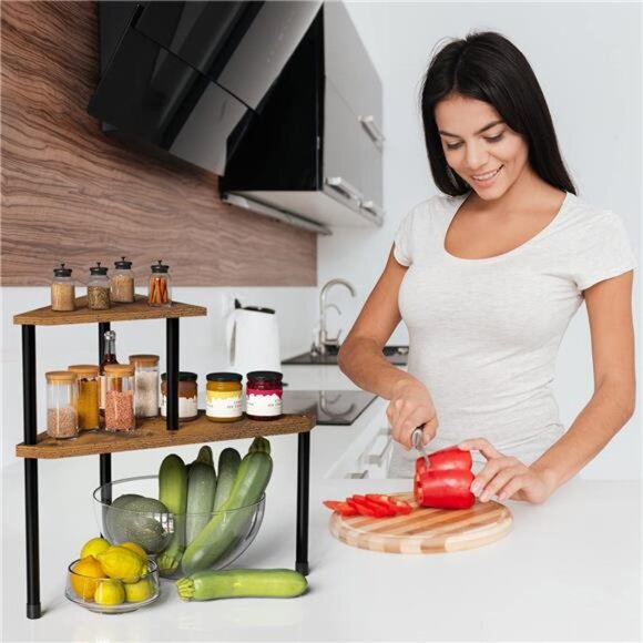 Kitchen Countertop Organizer Spice Rack for Salt, Bathroom Counter - Picture 4 of 7